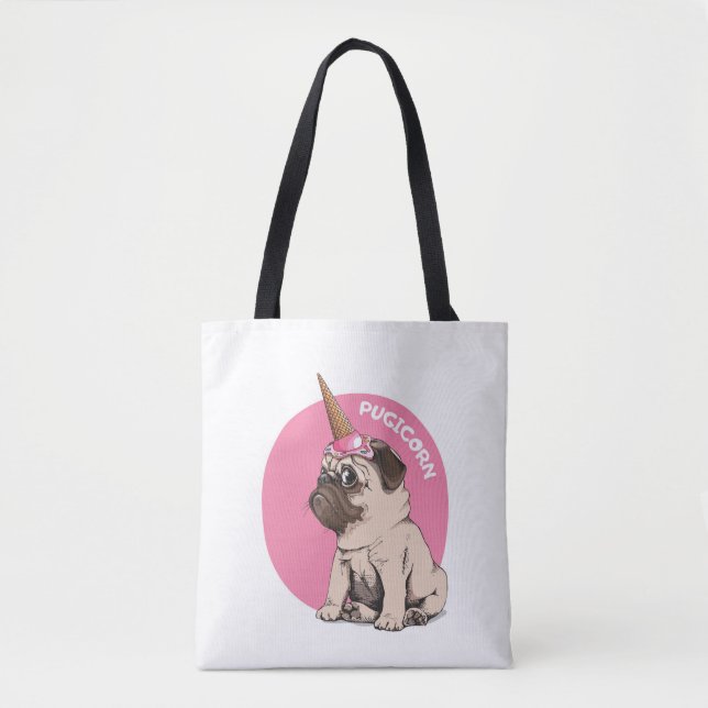 Tote Bag Pugicorne (Devant)