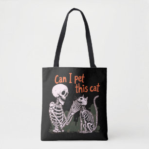 Tote Bag Puis-Je Animer Ce Chat ? Conception pour Amoureux 