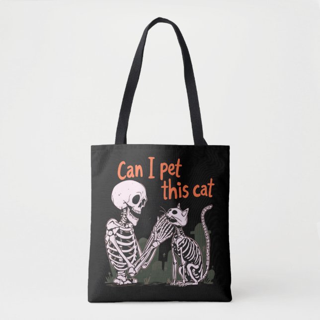Tote Bag Puis-Je Animer Ce Chat ? Conception pour Amoureux  (Devant)