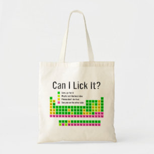 Tote Bag Puis-je le Lick Table périodique Enseignant Enfant