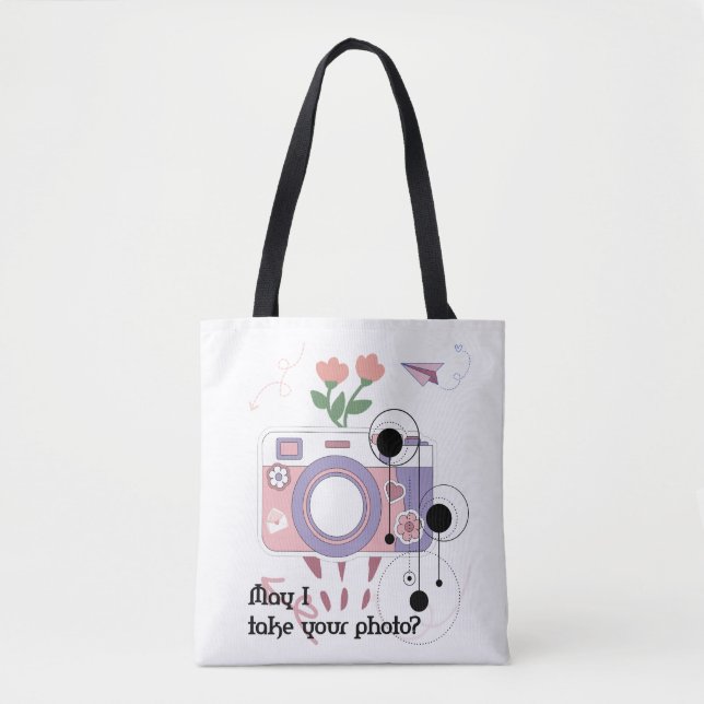 Tote Bag Puis-je prendre votre photo ? (Devant)