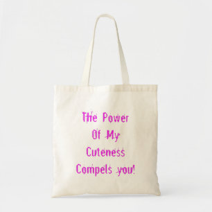 Tote Bag Puissance de ma mignon rose