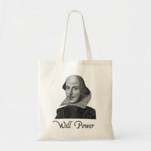 Tote Bag Puissance de volonté de William Shakespeare