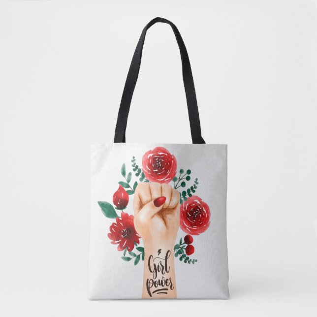Tote Bag puissance des filles (Devant)