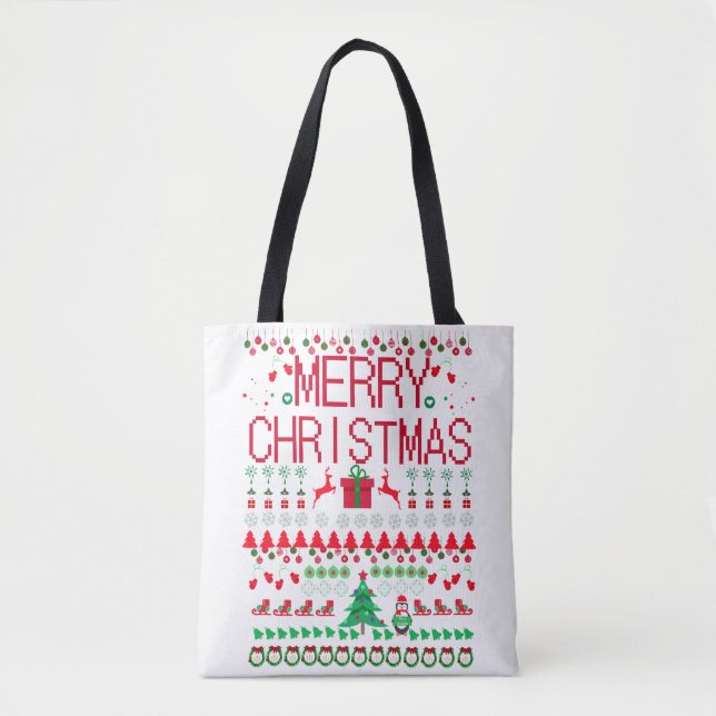 Tote Bag Pull Ugly Noël Joyeux Noël (Devant)