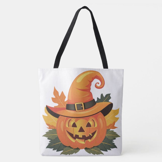 Tote Bag Pumpkin Halloween Séris 7 02 (Devant)