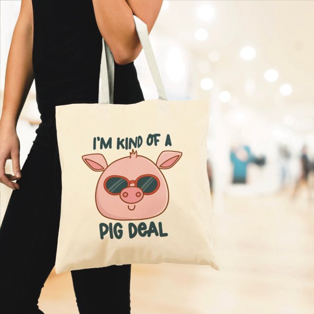 Tote Bag Pun de cochon drôle (Créateur téléchargé)