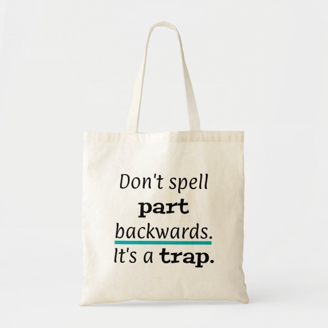 Tote Bag Pun Part Back Funny Papa Joke Anglais Enseignant (Devant)
