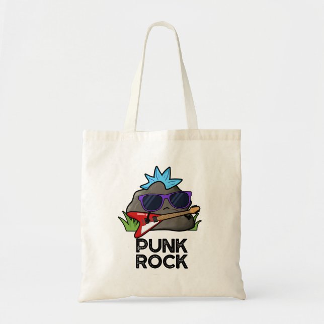 Tote Bag Punk Rock Musique Drôle Pun  (Devant)