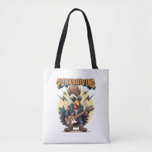 Tote Bag Punksgiving - Drôle Thanksgiving Turkey Punk Rock