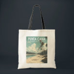 Tote Bag Punta Cana République Dominicaine Travel Art Vinta<br><div class="desc">Design vectoriel Punta Cana. La région de Bávaro et Punta Cana forment ce qu'on appelle la Costa del Coco,  ou Côte des cocotiers,  une zone de luxueux complexes tout compris.</div>