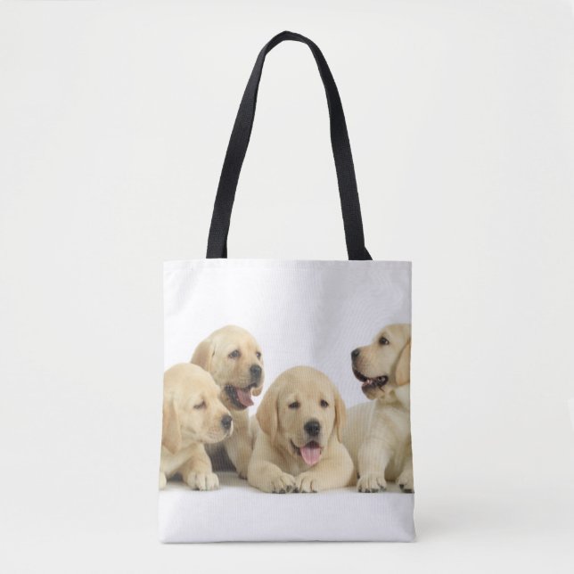 Tote Bag Pupin doré du Labrador (Devant)