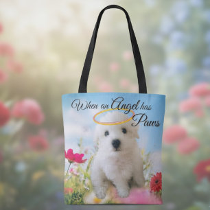 Tote Bag Puppy Angel 