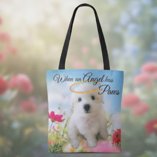 Tote Bag Puppy Angel 