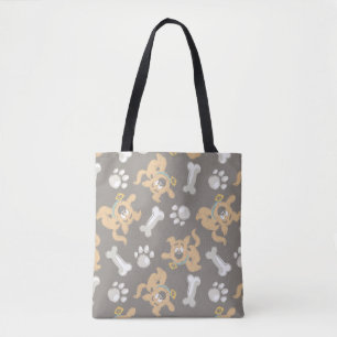 Tote Bag Puppy Scooby-Doo Bone & Motif Empreinte de patte