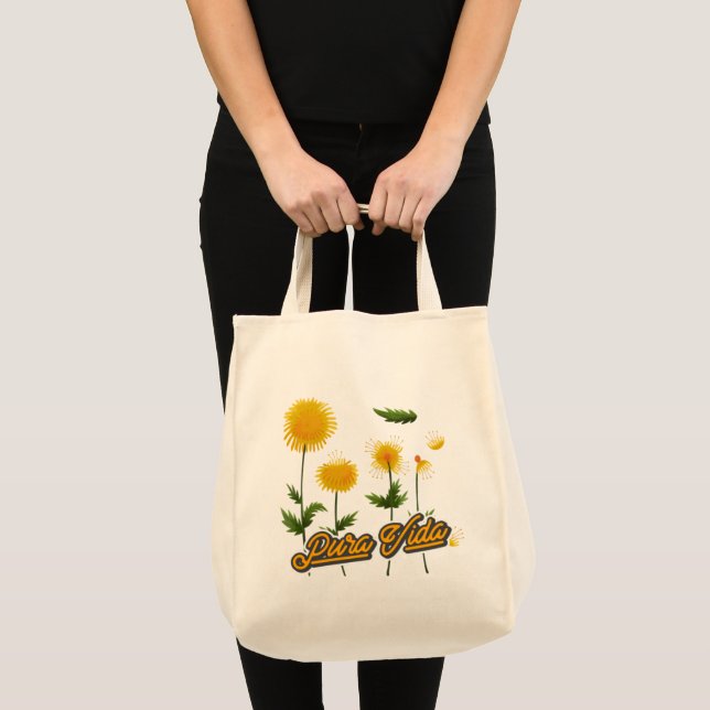 Tote Bag Pura Vida Costa Rica Motto Floral (Devant (produit))