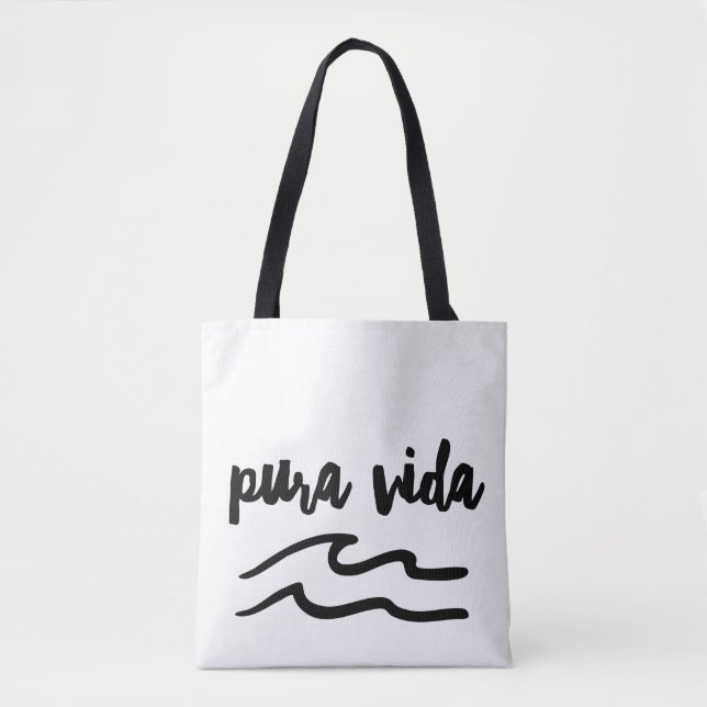 Tote Bag Pura Vida Wave Costa Rica (Devant)