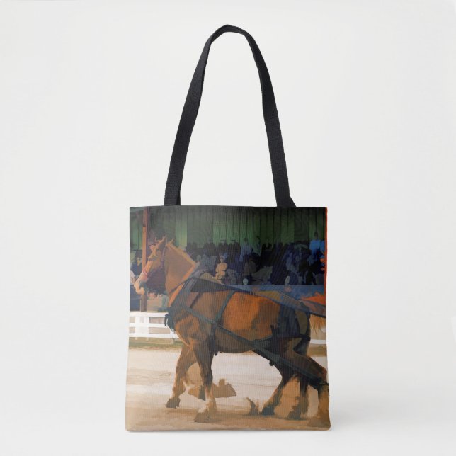 Tote Bag Pure Horsepower - Horse Pulling Event (Devant)