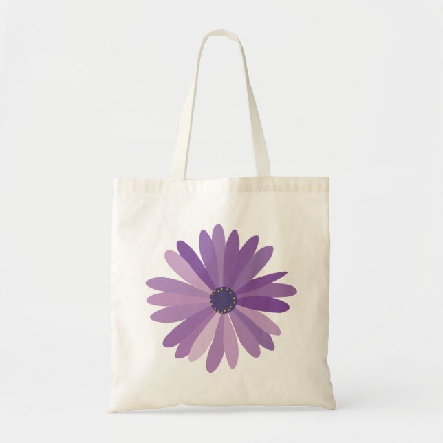 Tote Bag Purple Daisy (Devant)
