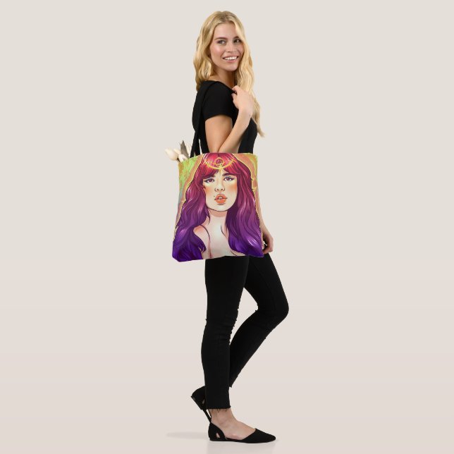 Tote Bag Purple Haze Queen (Sur le modèle)