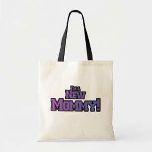 Tote Bag Purple Je suis une nouvelle maman Tshirts et cadea