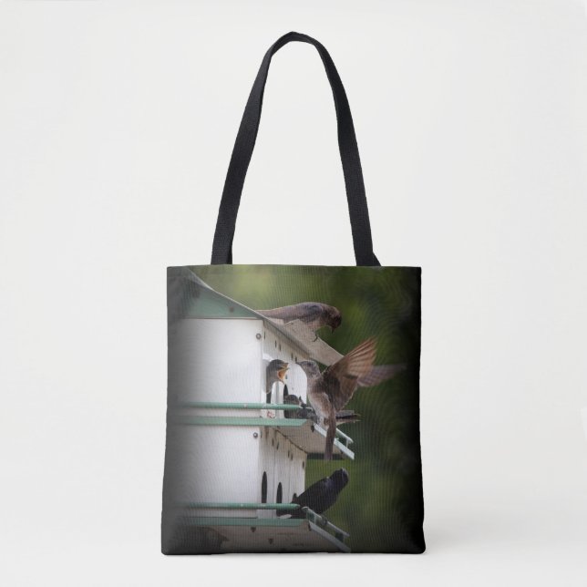 Tote Bag Purple Martin Temps d'alimentation (Devant)