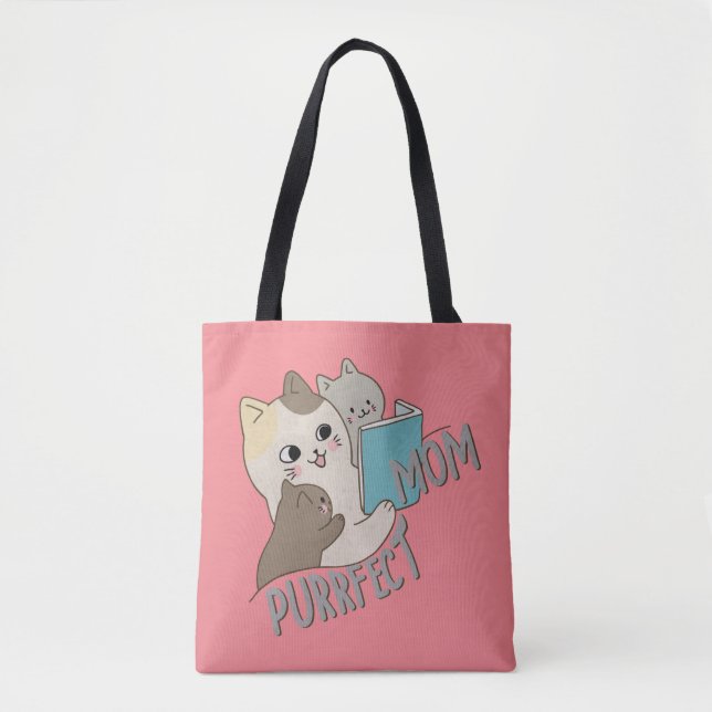 Tote Bag Purrfect Maman (Devant)
