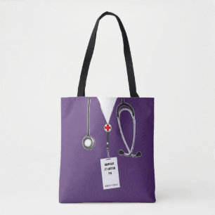 Tote Bag Purse infirmière violet