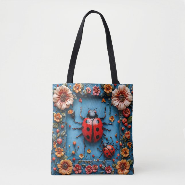Tote Bag Putain 3d coloré (Devant)