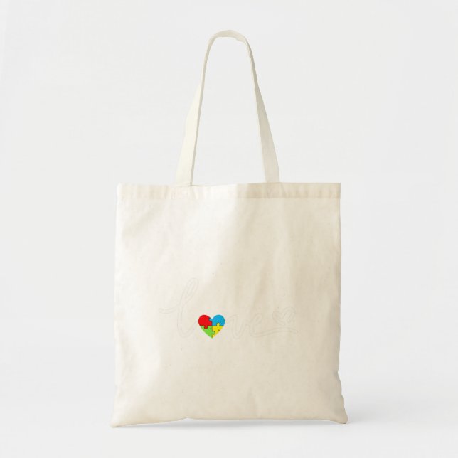 Tote Bag Puzzle de Valentines (Devant)