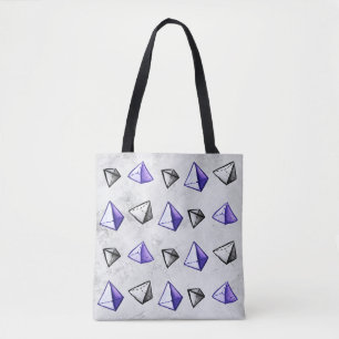 Tote Bag Pyramides Motif Géométrie Math Enseignant