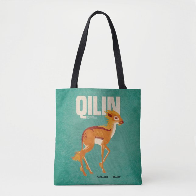 Tote Bag Qilin Vintage Graphic (Devant)