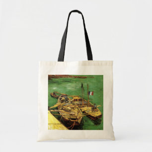 Tote Bag Quai Van Gogh avec des hommes déchargeant des péni