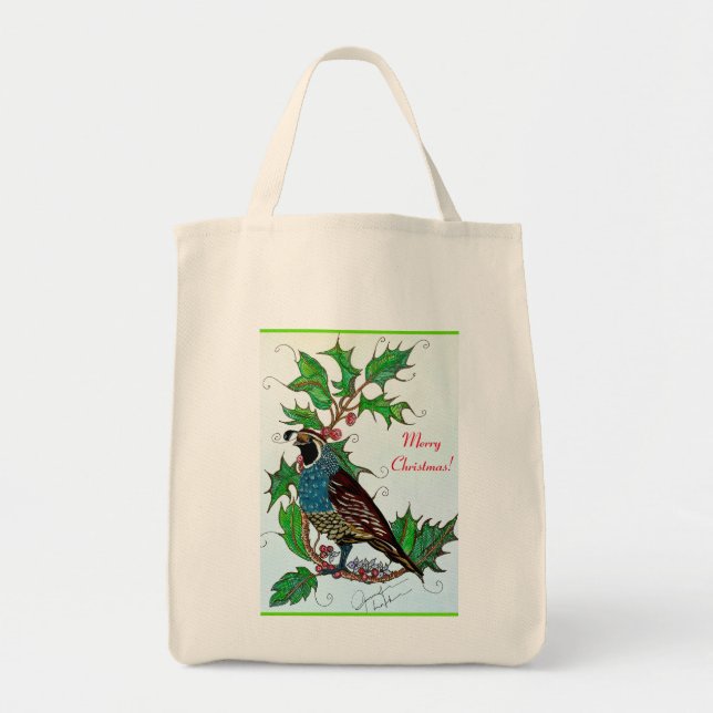 Tote Bag Quail à Holly (Devant)