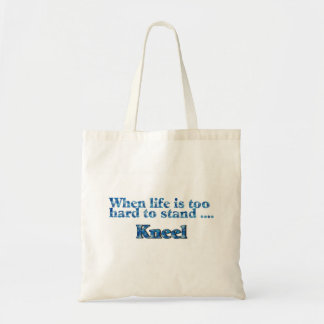 Tote Bag Quand il est trop difficile de tenir la vie, se
