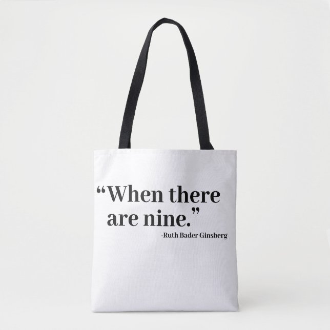 Tote Bag Quand Il Y A Neuf (Devant)