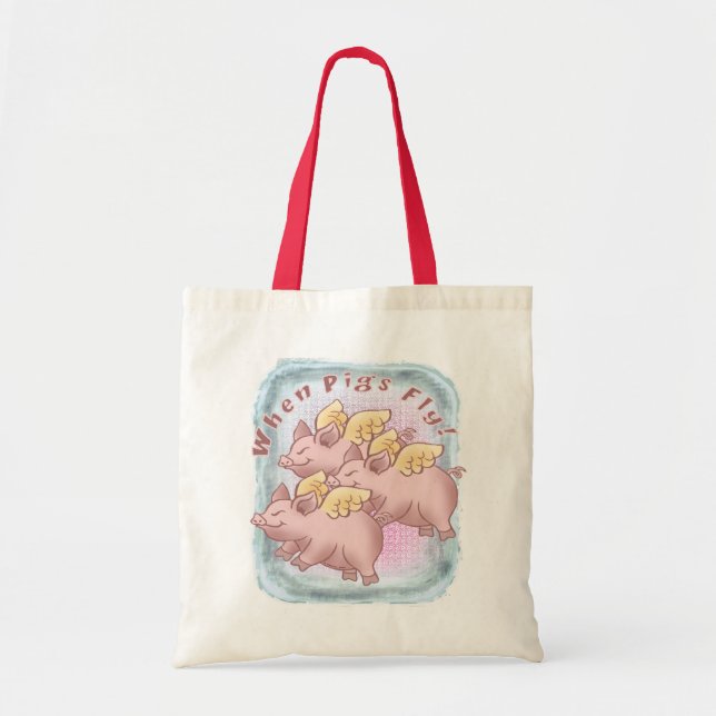 Tote Bag Quand les cochons volent (Devant)