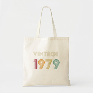 Tote Bag Quarante ans old 1979, 40th Birthday Cadeau Vintag