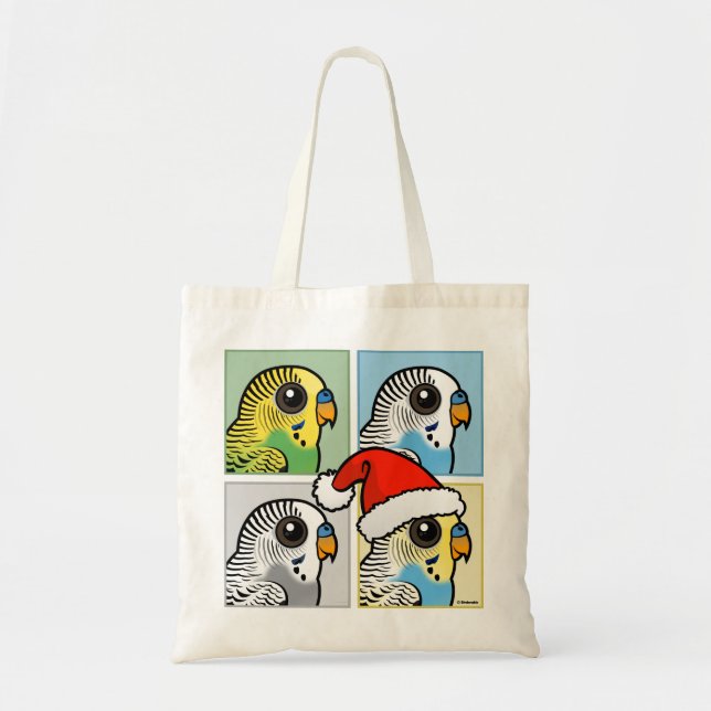 Tote Bag Quatre bougies de Noël couleur (Devant)