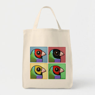 Tote Bag Quatre couleurs Gouldian Finch
