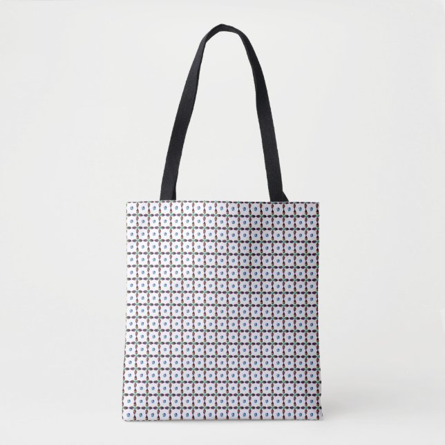 Tote Bag Quatre feuilles colorées (Devant)