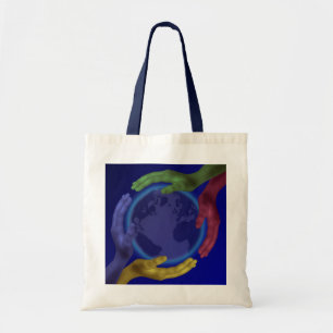 Tote Bag Quatre mains sur Terre