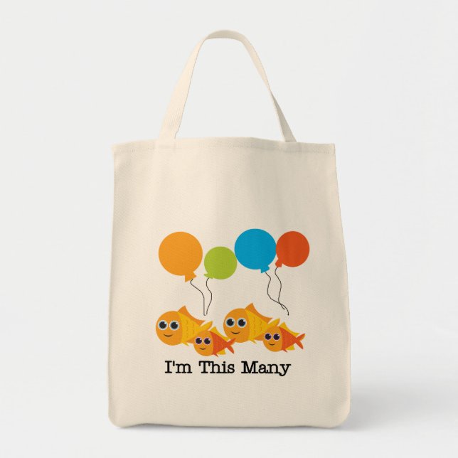 Tote Bag Quatre Poissons Je suis cette multitude de t-shirt (Devant)