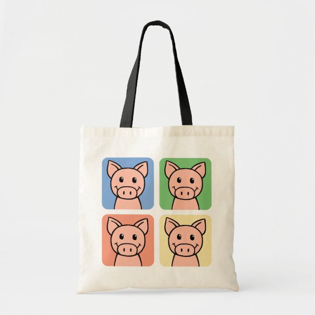 Tote Bag Quatre porcs (Devant)