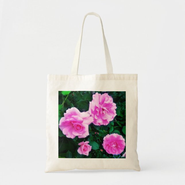 TOTE BAG QUATRE ROSES FOURRE-TOUT (Devant)
