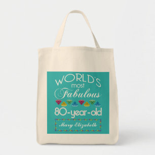 Tote Bag quatre-vingtième Anniversaire la plupart de