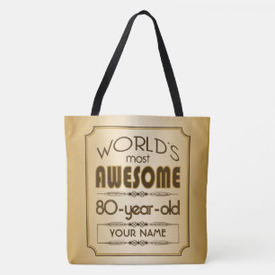 Tote Bag Quatre-vingtième monde de célébration