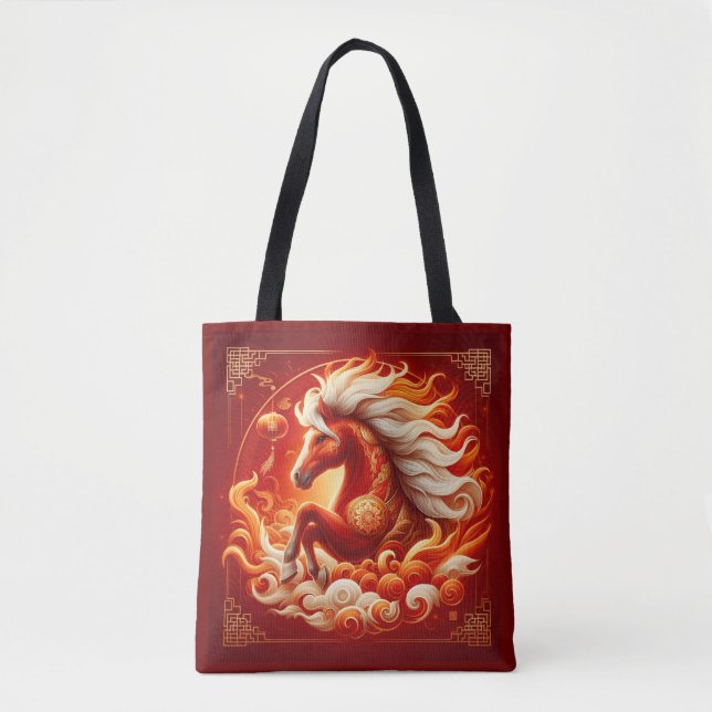 Tote Bag Quatrième année du Cheval de Feu (Devant)
