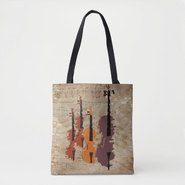 Tote Bag Quatuor à cordes (Devant)