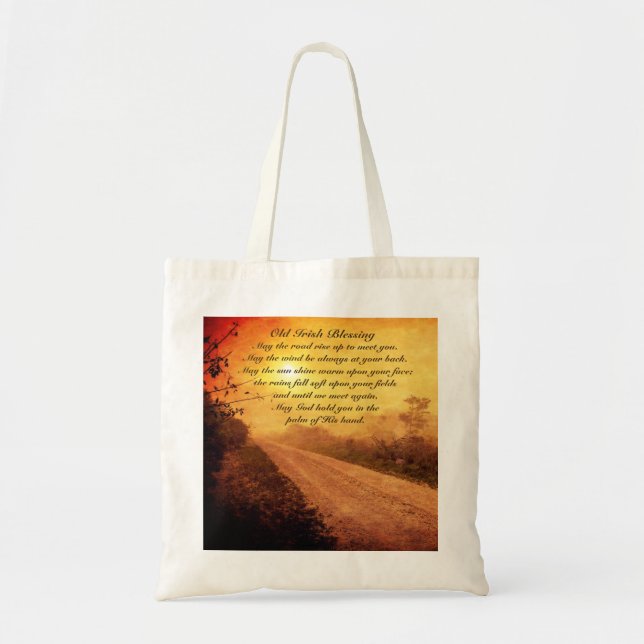 Tote Bag Que la route monte pour vous rencontrer, Bénédicti (Devant)